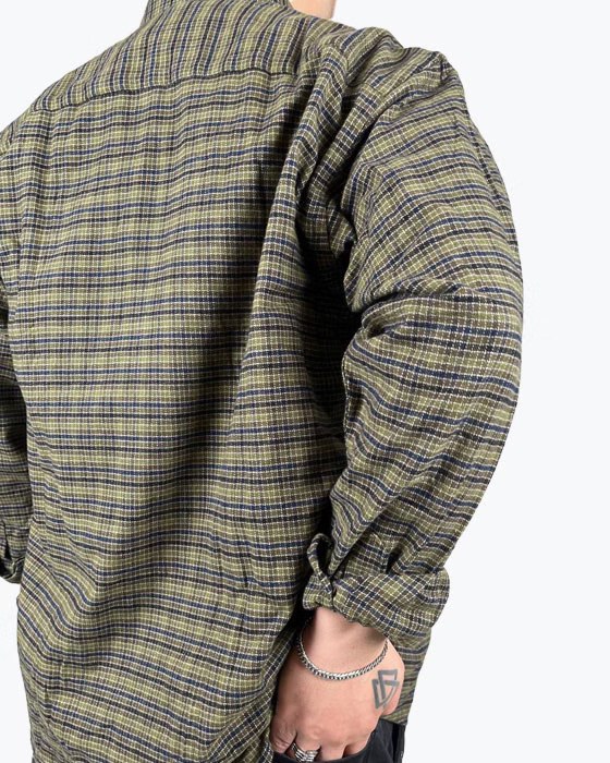 بلوز آستین بلند پشمی چهارخونه مردانه KOREA