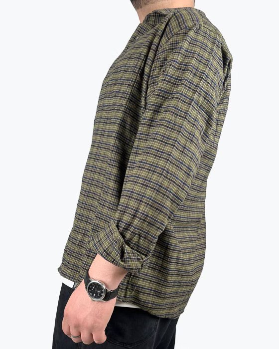 بلوز آستین بلند پشمی چهارخونه مردانه KOREA