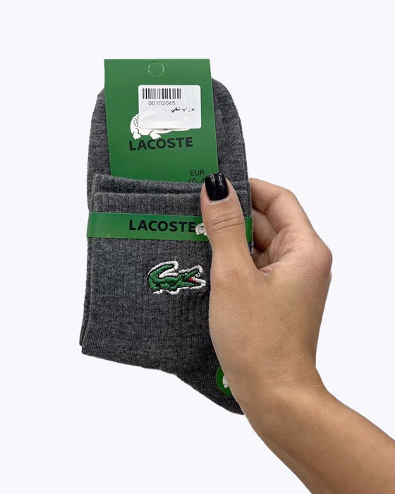 جوراب نیم ساق نخی مردانه LACOSTE