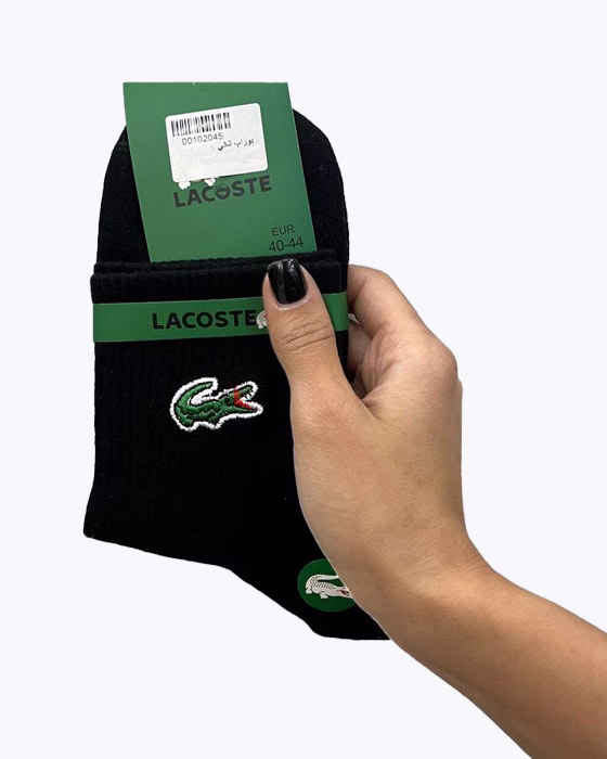جوراب نیم ساق نخی مردانه LACOSTE
