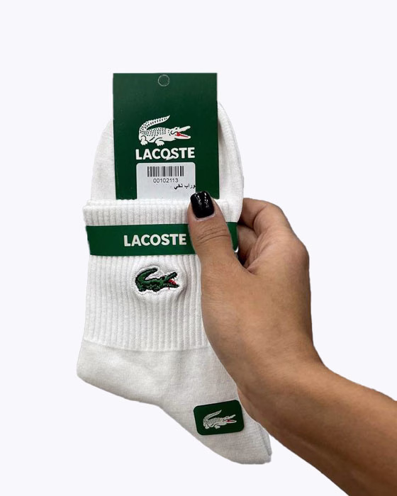 جوراب نیم ساق نخی مردانه LACOSTE