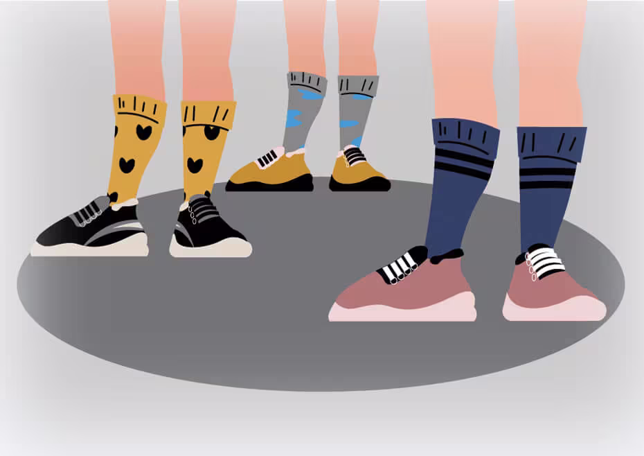 تفاوت جوراب‌های رسمی ، طبی و اسپرت