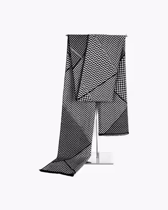 شال گردن موهر مردانه زنانه دورو طرحدار جوراب نوین