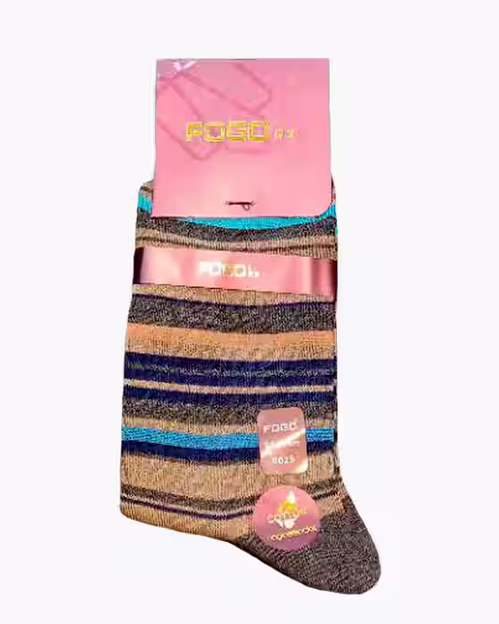 جوراب کلاسیک مردانه طرح راه راه جوراب نوین