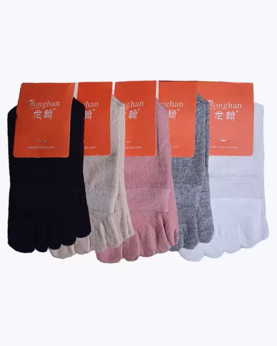 جوراب نیم ساق زنانه طرح انگشتی ZHSOCKS رنگ بندی