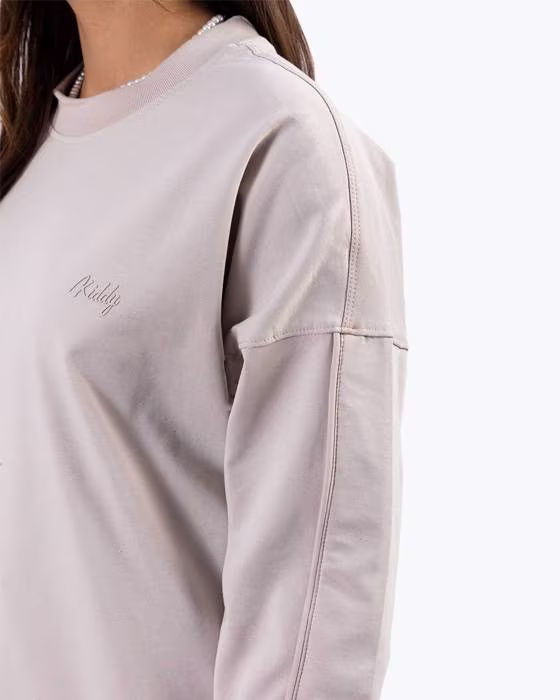 بلوز زنانه یقه گرد آستین مغزی دار kiddy