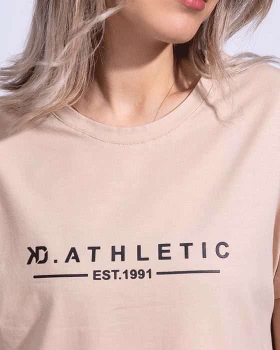تیشرت زنانه نخ پنبه طرح ATHLETIC KIDDY
