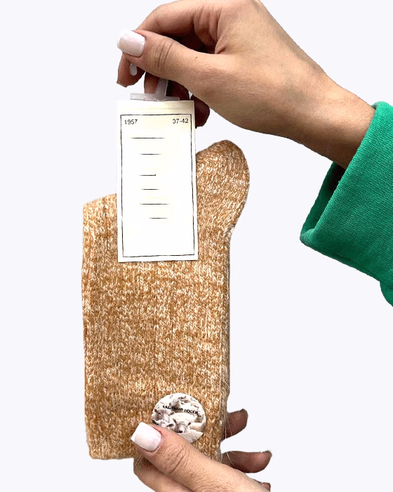 جوراب ساقدار طرح ابر و بادی زنانه COCO&HANA