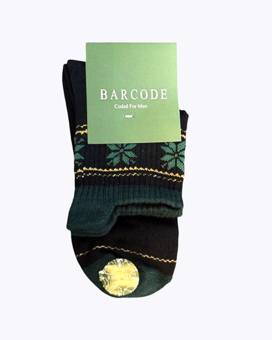 جوراب نیم ساق سه پاشنه طرحدار زنانه BARCODE