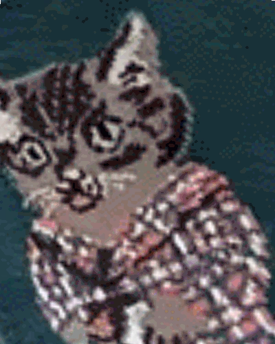 یشمی طرح گربه