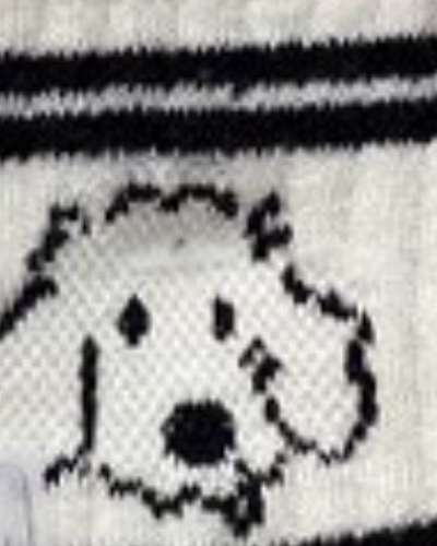 سفید مشکی طرح سگ