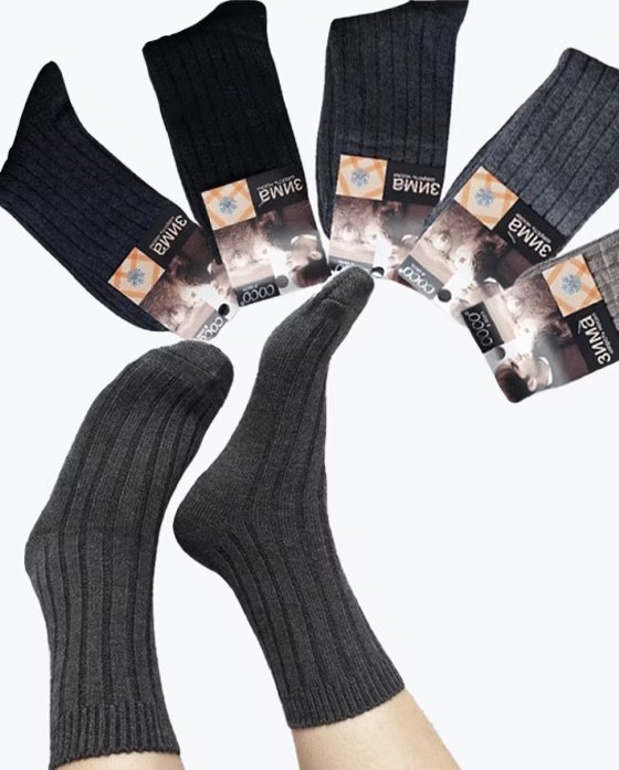 جوراب پشمی کبریتی کلاسیک مردانه COCO&HANA