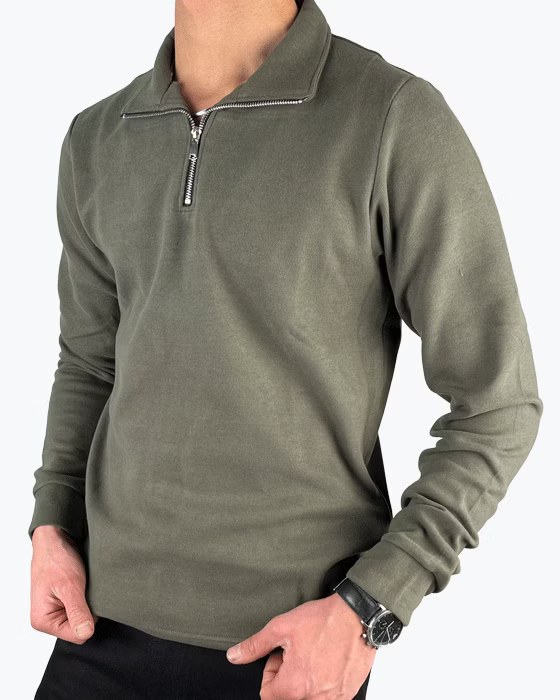 بلوز آستین بلند سلانیک نیم زیپ مردانه جوراب نوین