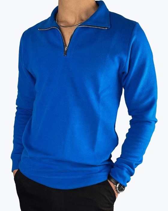 بلوز آستین بلند سلانیک نیم زیپ مردانه جوراب نوین