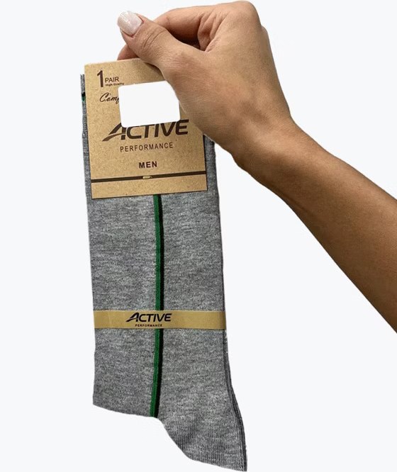 جوراب نخی خط وسط عمودی مردانه ACTIVE