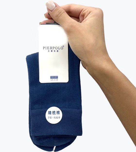 جوراب کلاسیک نخی طرح کبریتی مردانه PIERPOLO