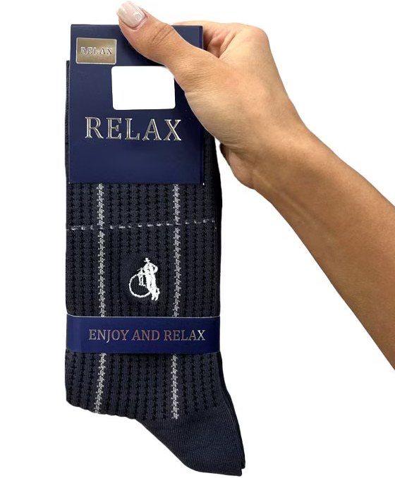 جوراب طرح اسب نخی مردانه RELAX