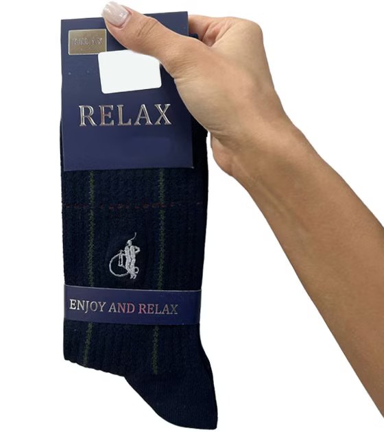 جوراب طرح اسب نخی مردانه RELAX