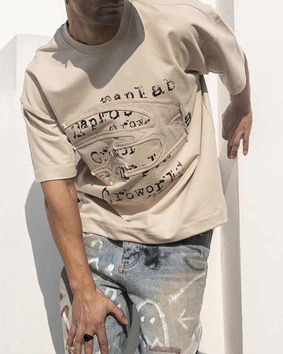 تیشرت نخ پنبه مردانه طرح HELL STAR