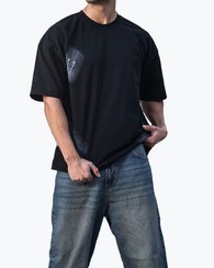 تیشرت زاپدار قلمویی مردانه