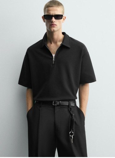 تیشرت یقه دار مردانه ZARA