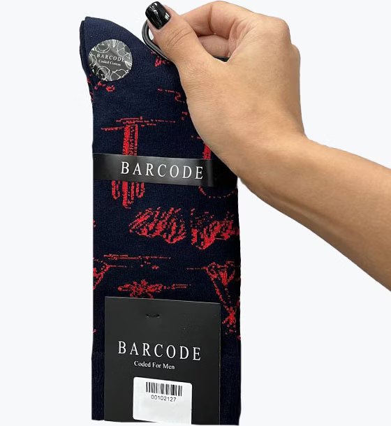 جوراب کلاسیک مردانه ابر و بادی BARCODE