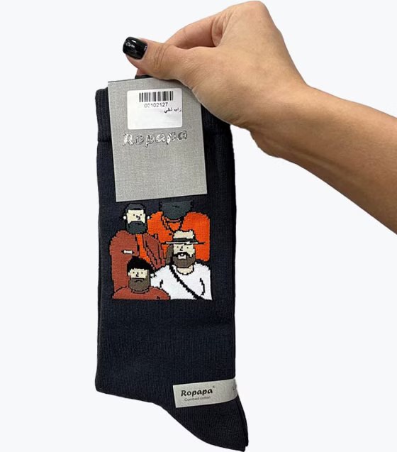 جوراب کلاسیک فانتزی مردانه ROPAPA