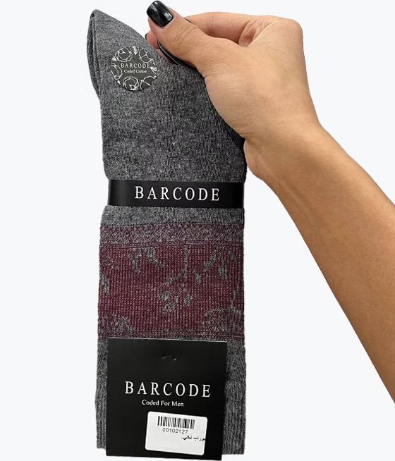 جوراب کلاسیک مردانه طرح نقش هخامنشی BARCODE