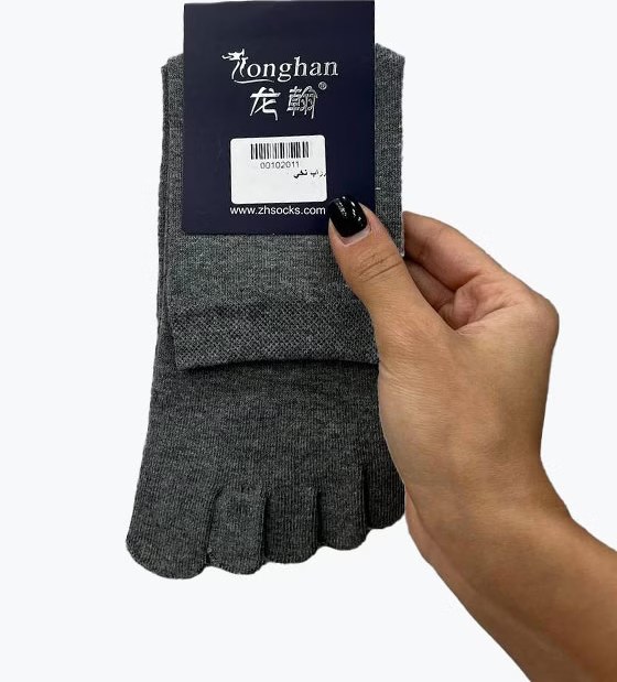 جوراب نخی انگشتی مردانه MONGHAN