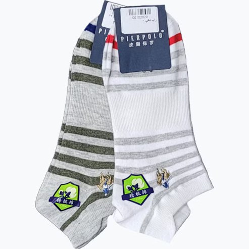 جوراب مچی مردانه راه راهی PIER POLO