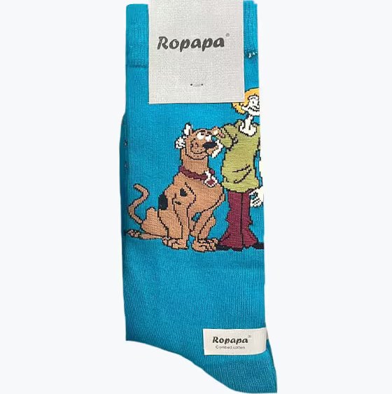 جوراب طرحدار پنبه ای مردانه ROPAPA