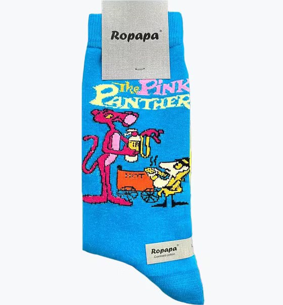 جوراب طرحدار پنبه ای مردانه ROPAPA