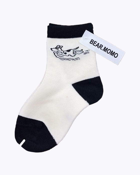 جوراب فانتزی طرحدار دخترانه BEAR MOMO