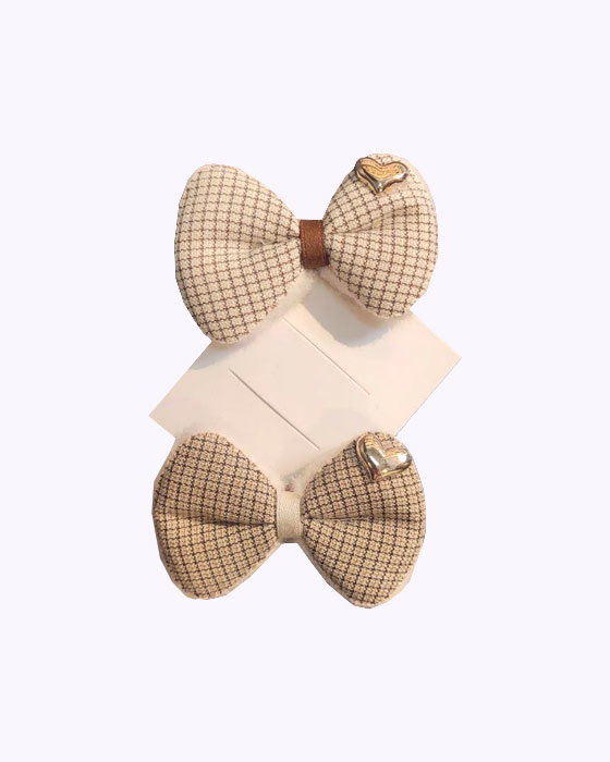 گلسر دخترانه پارچه ای طرح پاپیون